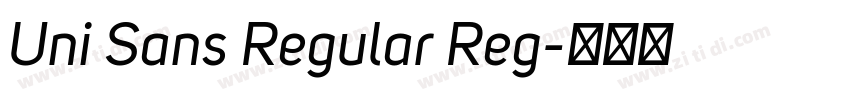 Uni Sans Regular Reg字体转换 Uni Sans Regular Reg字体转换